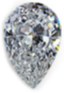 Pear lab-grown diamond