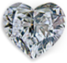 Heart lab-grown diamond